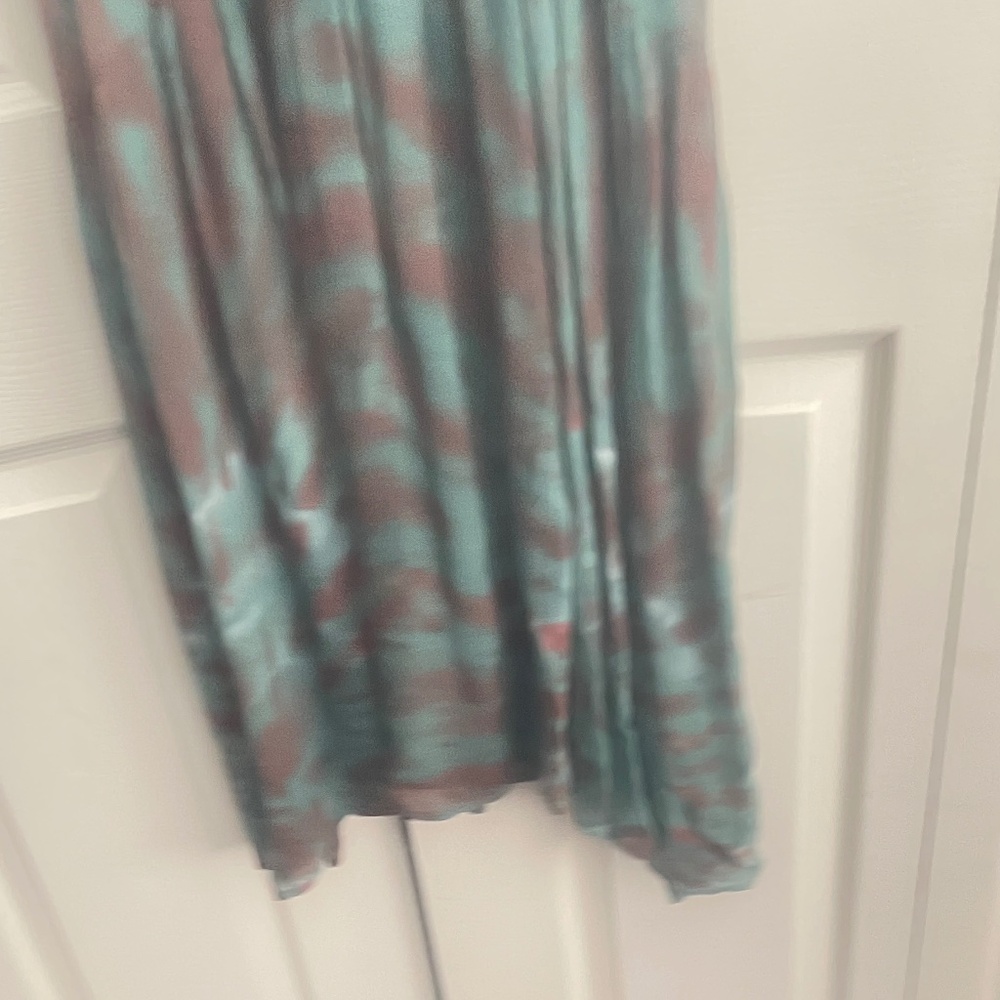 Young Fabulous & Broke Teal and Brown Tie-Dye Maxi Dress - Picture 9 of 16
